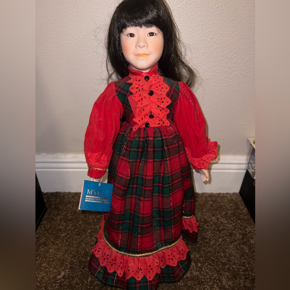 Marian Yu Designs Oriental Porcelain Doll 1989